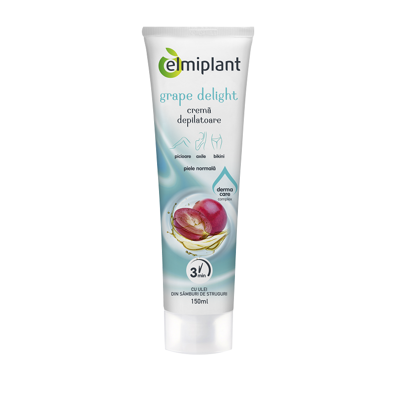 Elmiplant crema depilatoare piele normala ulei samburi struguri 150ml