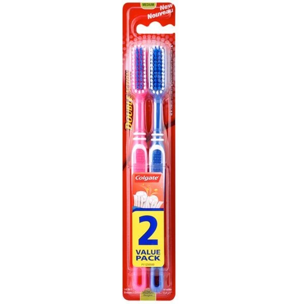 Colgate periuta de dinti Double Action Medium 2buc