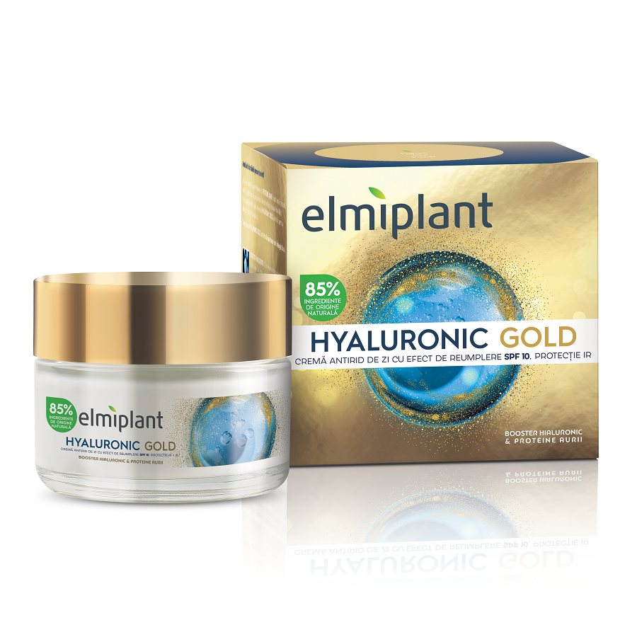 Elmiplant crema antirid de zi Hyaluronic Gold SPF 10 50ml