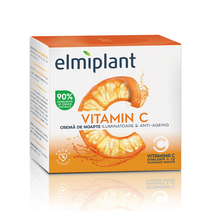 Elmiplant crema de noapte Vitamin C iluminatoare si anti-ageing 50ml