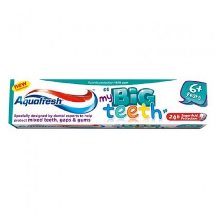 Aquafresh pasta de dinti copii 50ml Big Teeth 6 ani+