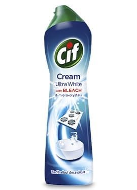 Cif crema de curatat universala cu inalbitor 500ml Ultra White