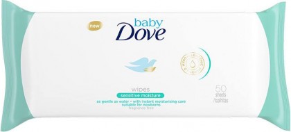 Dove Baby servetele umede 50buc Sensitive