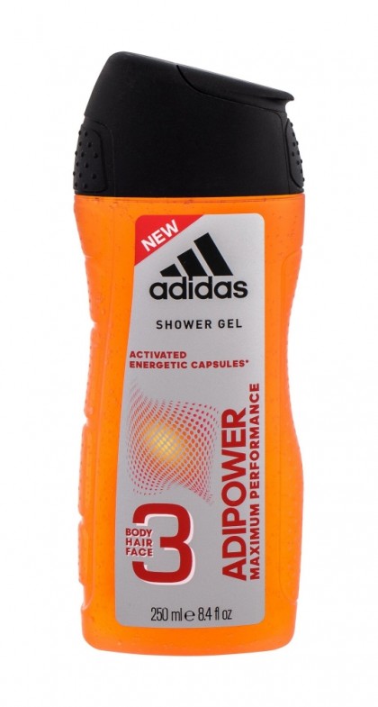 Adidas gel dus barbati 250ml Adipower