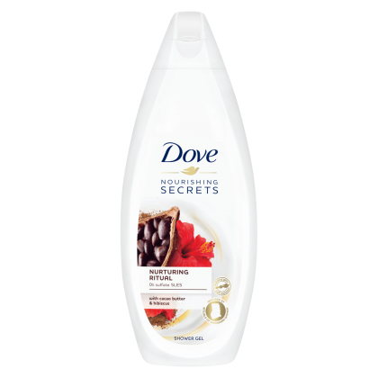 Dove gel dus femei 250ml Nurturing Ritual Cocoa Butter Hibiscus
