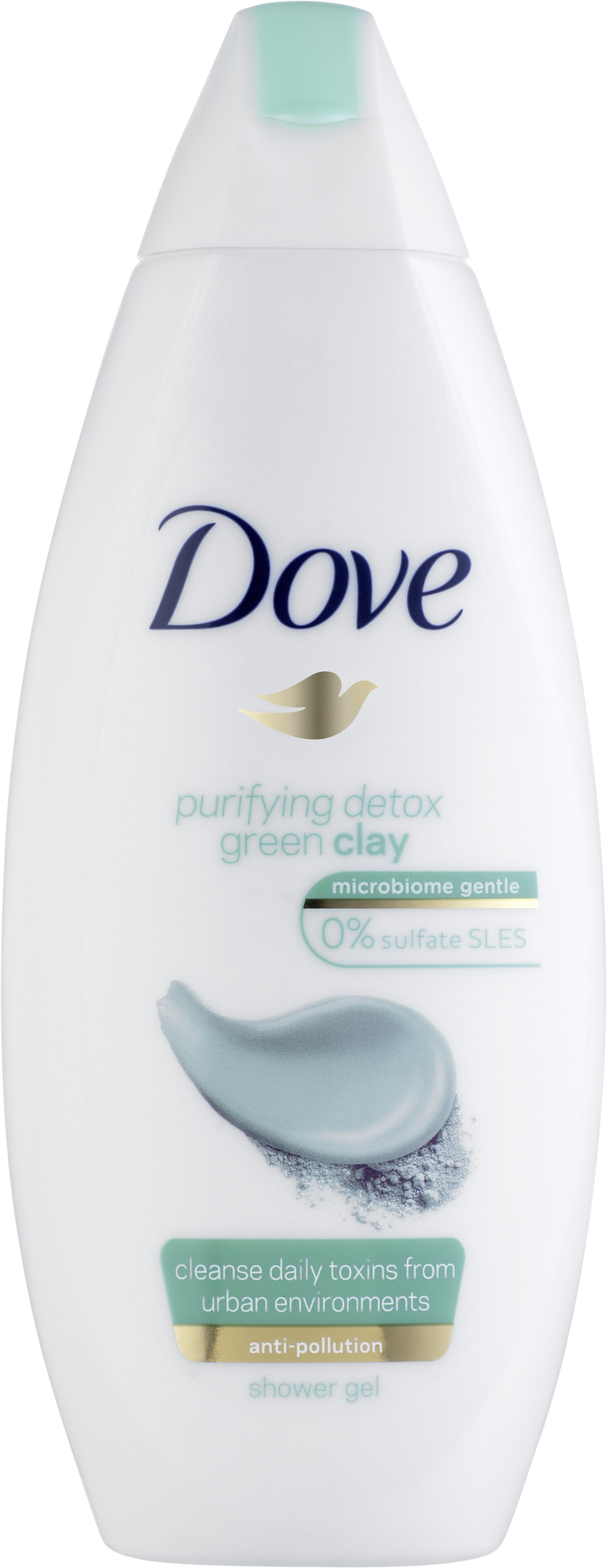 Dove gel dus femei 250ml Purifying Detox Argila verde