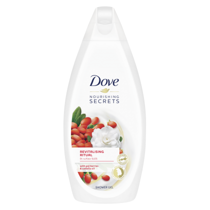 Dove gel dus femei 500ml Revitalising Ritual Goji Berries Camelia Oil