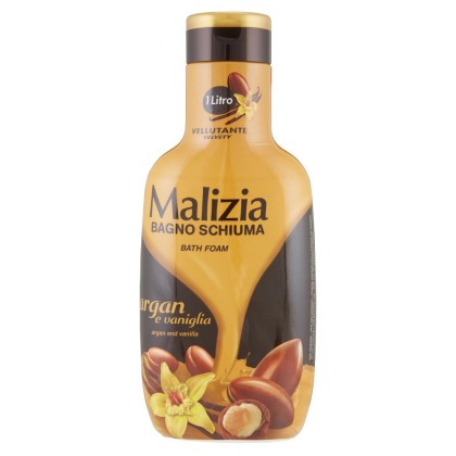 Malizia spuma de baie 1l Argan si Vanilie