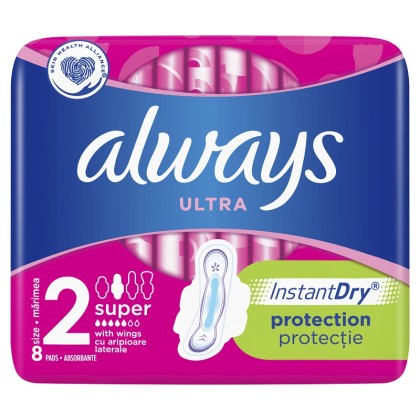 Always absorbante Ultra Super marimea 2, 8 bucati