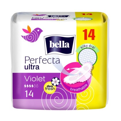 Bella absorbante Perfecta Ultra 14 bucati Violet
