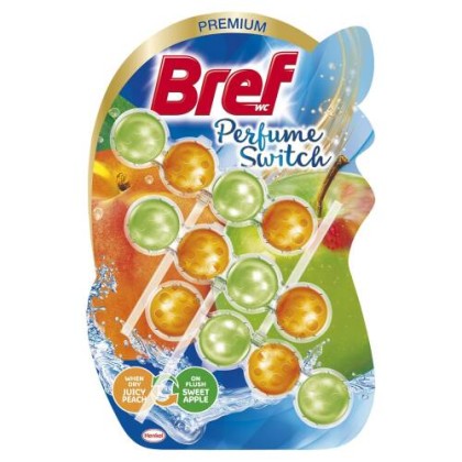 Bref odorizant toaleta Perfume Switch 3x50gr Peach Apple