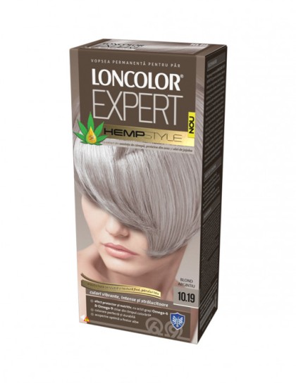 Loncolor vopsea pentru par Expert HempStyle 10.19 Blond argintiu