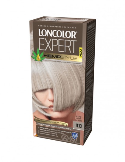 Loncolor vopsea pentru par Expert HempStyle 11.10 Blond ultra deschis