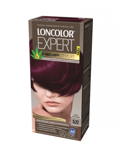 Loncolor vopsea pentru par Expert HempStyle 5.22 Castaniu violet intens