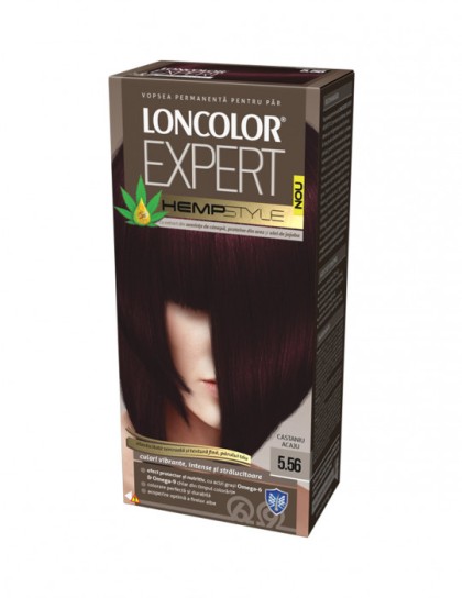 Loncolor vopsea pentru par Expert HempStyle 5.56 Castaniu acaju