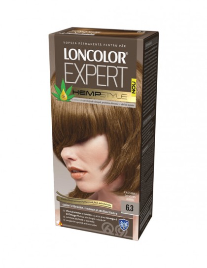 Loncolor vopsea pentru par Expert HempStyle 6.3 Castaniu deschis auriu