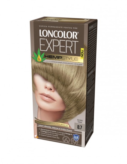 Loncolor vopsea pentru par Expert HempStyle 8.7 Blond tabac