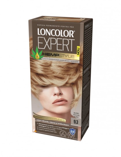 Loncolor vopsea pentru par Expert HempStyle 9.3 Blond deschis auriu