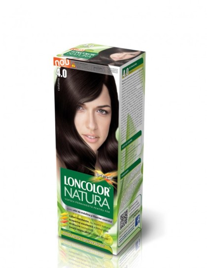 Loncolor vopsea pentru par Natura 4.0 Castaniu