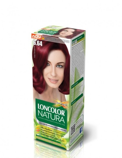 Loncolor vopsea pentru par Natura 6.64 Rosu burgund