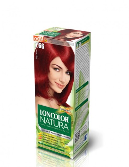 Loncolor vopsea pentru par Natura 7.66 Rosu intens