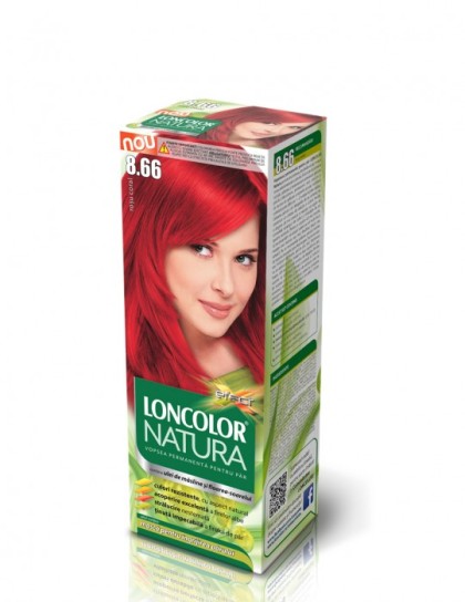 Loncolor vopsea pentru par Natura 8.66 Rosu coral