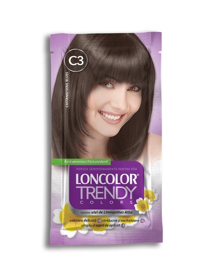 Loncolor vopsea pentru par Trendy C3 Castaniu Soul Blues