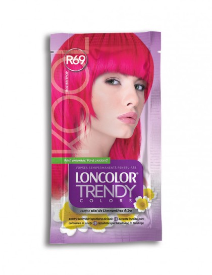 Loncolor vopsea pentru par Trendy R69 Roz britpop