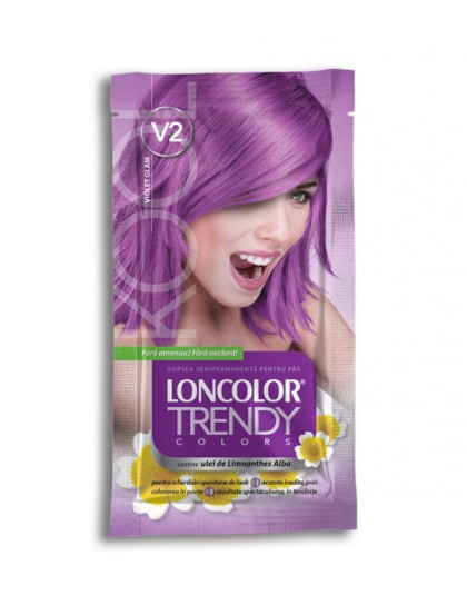 Loncolor vopsea pentru par Trendy V2 Violet glam