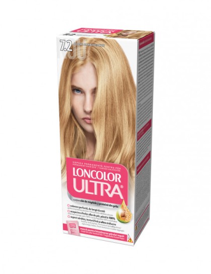Loncolor vopsea pentru par Ultra 7.2 Blond auriu deschis