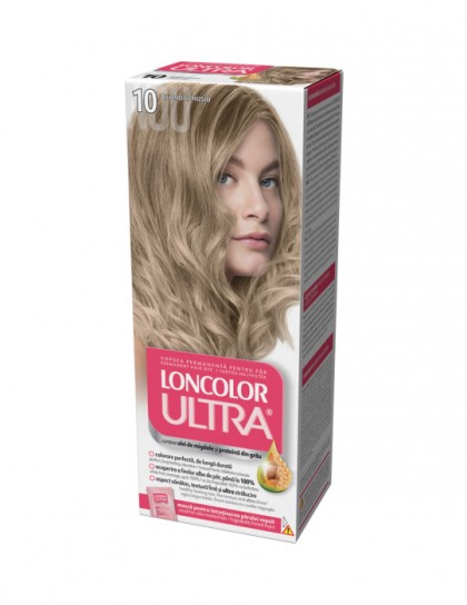 Loncolor vopsea pentru par Ultra 10 Blond cenusiu