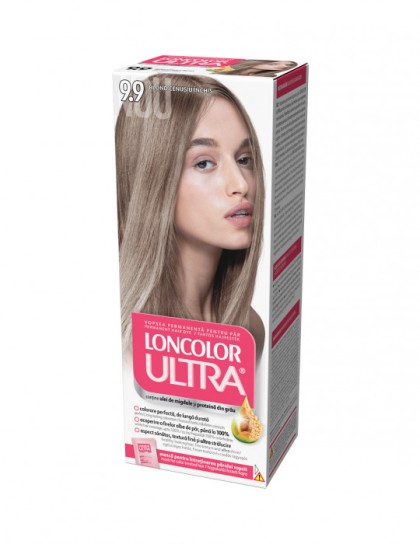 Loncolor vopsea pentru par Ultra 9.9 Blond cenusiu inchis
