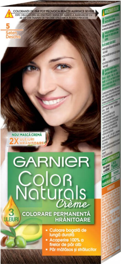 Garnier vopsea de par Color Naturals 5 Saten deschis