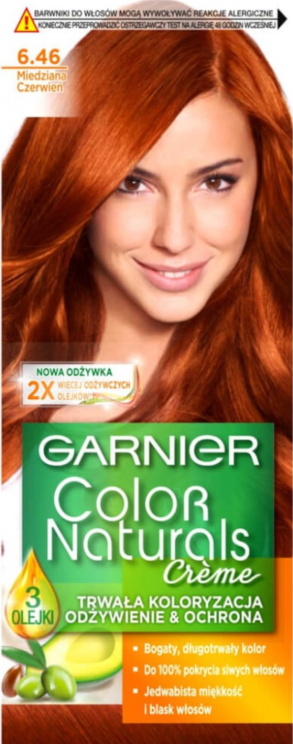 Garnier vopsea de par Color Naturals 6.46 Cupru roscat