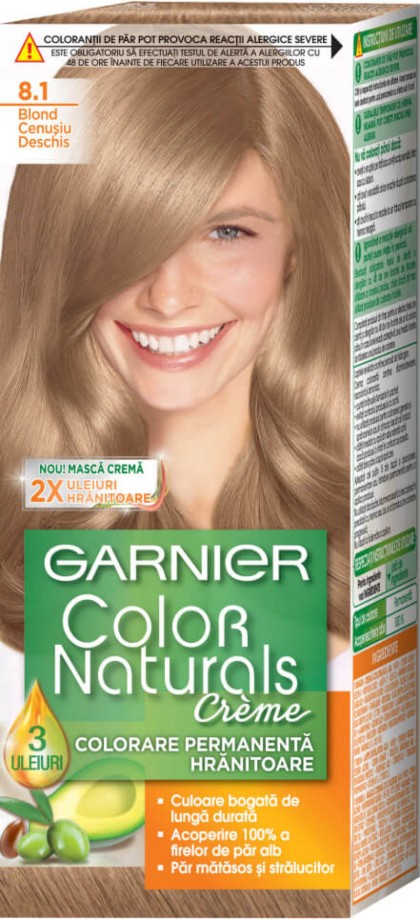 Garnier vopsea de par Color Naturals 8.1 Blond cenusiu deschis