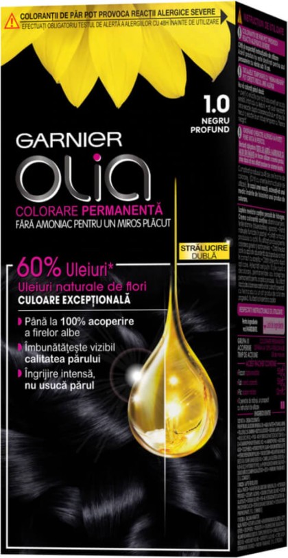 Garnier vopsea de par Olia 1.0 Negru profund