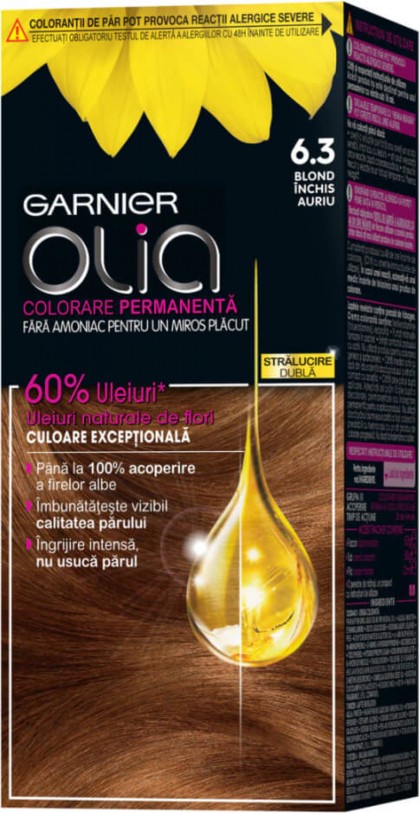Garnier vopsea de par Olia 6.3 Blond inchis auriu