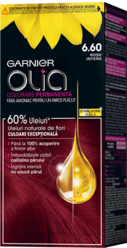 Garnier vopsea de par Olia 6.60 Rosu intens