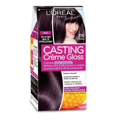 Loreal vopsea de par semi-permanenta Casting Creme Gloss 316 Pruna