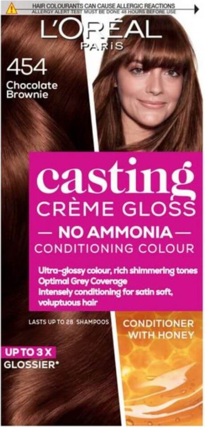 Loreal vopsea de par semi-permanenta Casting Creme Gloss 454 Chocolate Brownie