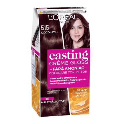 Loreal vopsea de par semi-permanenta Casting Creme Gloss 515 Ciocolatiu