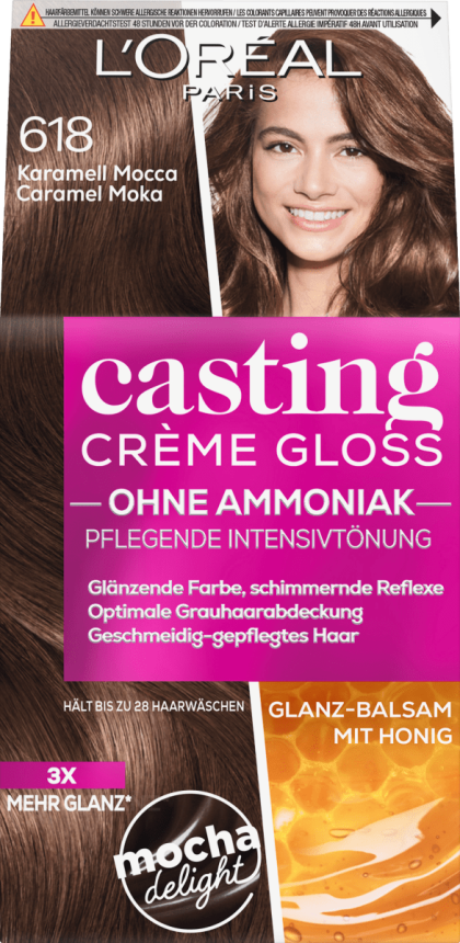 Loreal vopsea de par semi-permanenta Casting Creme Gloss 618 Vanilla Mocha