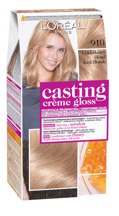 Loreal vopsea de par semi-permanenta Casting Creme Gloss 910 Blond cenusiu