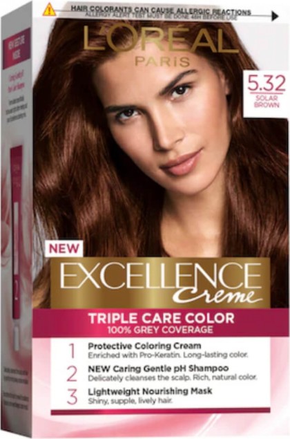 Loreal vopsea de par permanenta Excellence 5.32