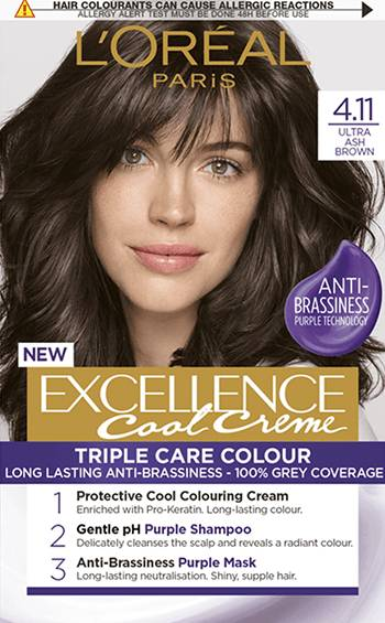 Loreal vopsea de par permanenta Excellence Ultra Ash 4.11