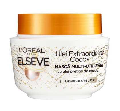 Loreal masca pentru par Elseve cu ulei extraordinar de cocos 300ml