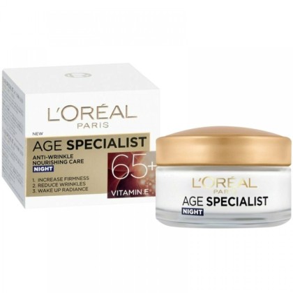 Loreal crema antirid de noapte Age Specialist varsta 65+, 50ml