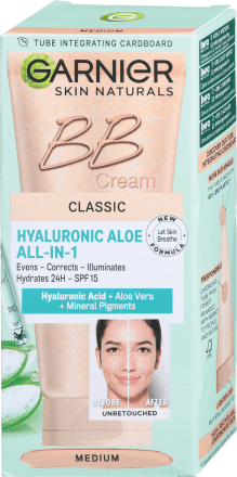 Garnier crema BB Classic Hyaluronic Aloe All in 1 nuanta medie 50ml