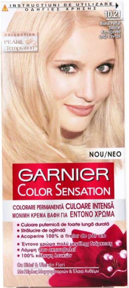Garnier vopsea de par Color Sensations 10.21 Blond perlat delicat