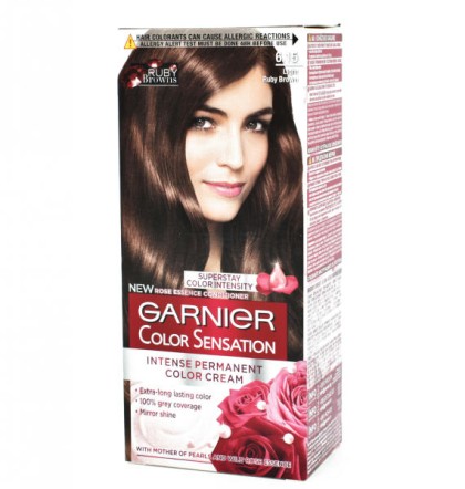 Garnier vopsea de par Color Sensations 6.15 Saten deschis moca